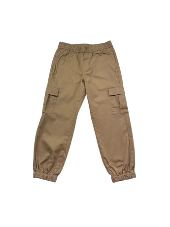Trussardi pantalone beige bambino mini logo