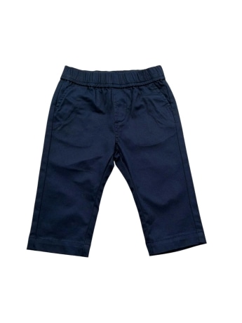 Trussardi pantalone blu navy neonato mini logo