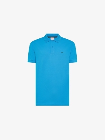 Sun68 polo turchese uomo mini logo