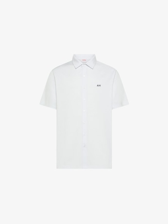 Sun68 polo camicia bianca uomo mini logo