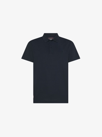 Sun68 polo blu navy uomo logo sul fondo