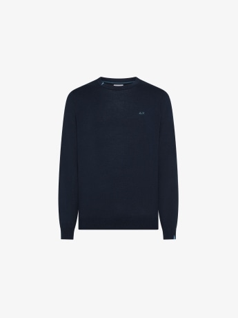 Sun68 maglia blu navy uomo mini logo