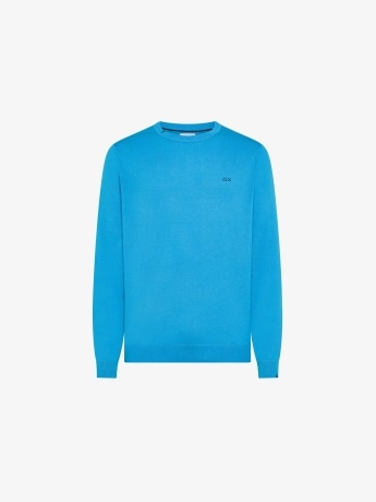 Sun68 maglia turchese uomo mini logo