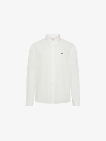 Sun68 camicia bianca uomo mini logo
