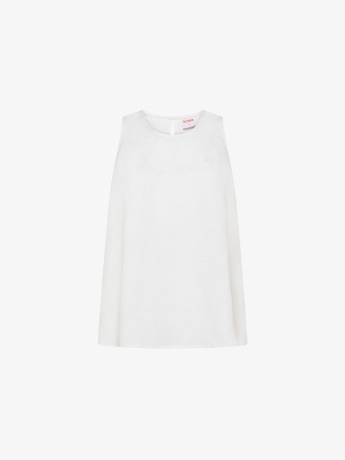 Sun68 canotta bianca donna mini logo