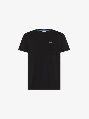 Sun68 tshirt nera uomo mini logo sul petto