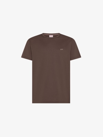 Sun68 tshirt marrone uomo mini logo