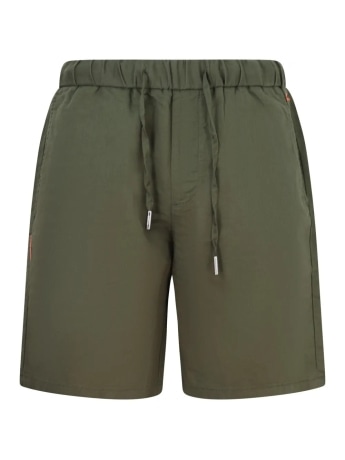 Sun68 shorts verde scuro uomo mini logo