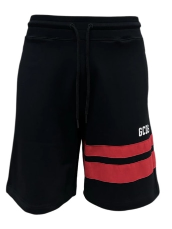 Gcds shorts nero uomo logo multicolor
