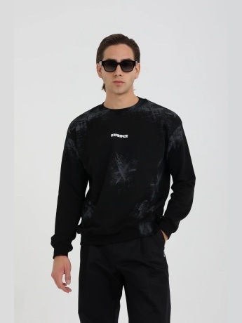 G2firenze felpa nera uomo maxi logo