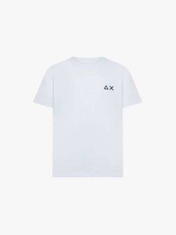 Sun68 tshirt bianca bambino con logo