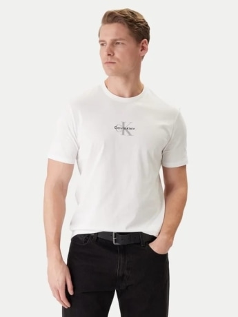 Calvin Klein tshirt bianca uomo con logo