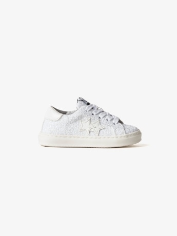 2stars scarpe bianche bambina con glitter