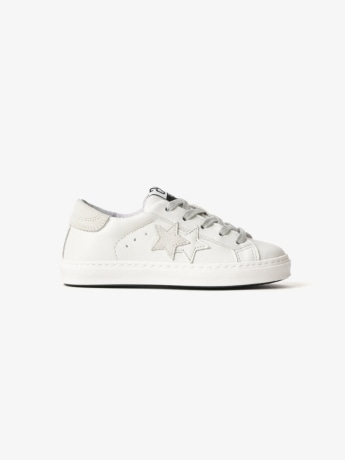 2stars scarpe bianche bambina logo sul lato
