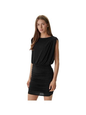 Guess abito nero donna mini logo sul fondo