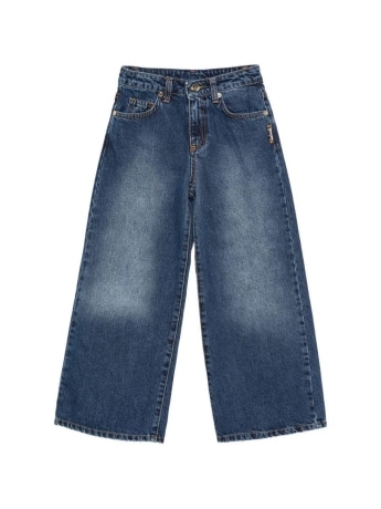 Just Cavalli pantalone in denim bambina logo sul retro