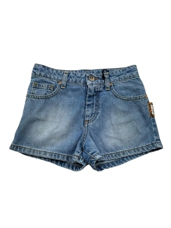 Just Cavalli shorts in denim bambina logo sul retro