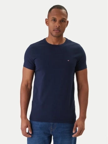 Tommy Hilfiger tshirt blu navy uomo mini logo
