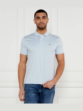Tommy Hilfiger polo celeste uomo mini logo