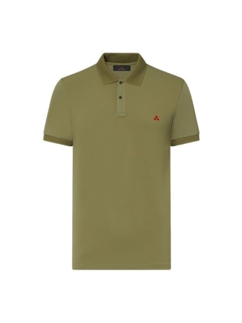 Peuterey polo olive grey uomo mini logo