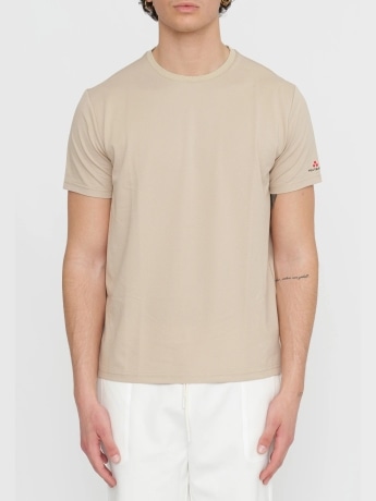 Peuterey tshirt beige uomo logo ul braccio