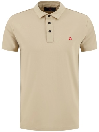 Peuterey polo beige uomo logo sul petto