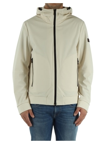 Peuterey giubbotto crema bambino mini logo