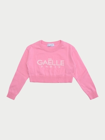Gaelle maglia rosa bambina logo lettering