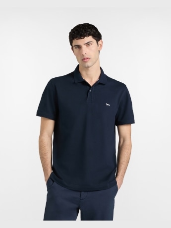 Harmont&blaine polo blu navy uomo mini logo