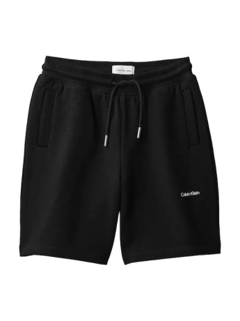 Calvin Klein shorts nero bambino mini logo sul fondo