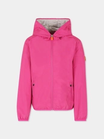 Save The Duck giubbotto fucsia bambina mini logo