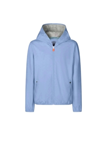 Save The Duck giubbotto celeste bambino mini logo