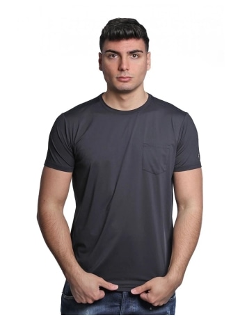 Save The Duck tshirt nera uomo mini logo