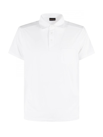 Save The Duck polo bianca uomo mini logo