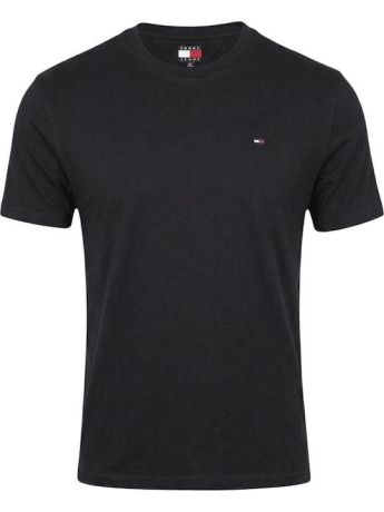Tommy Jeans tshirt nera uomo mini logo