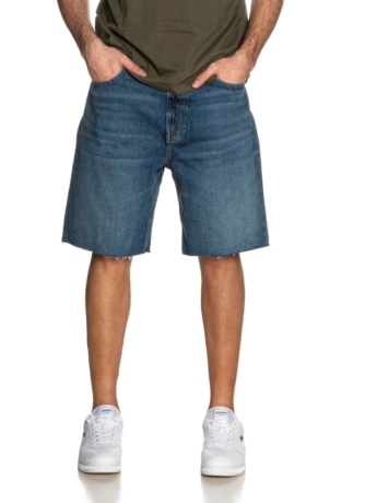 Calvin Klein shorts in denim uomo logo sul retro