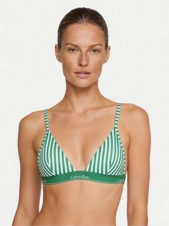 Calvin Klein costume verde donna logo lettering