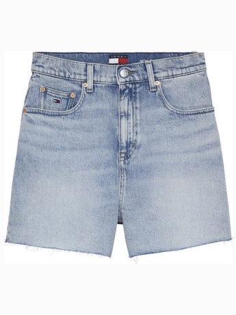 Tommy Jeans shorts in denim donna patch con logo