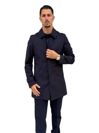 Kaufmann giubbotto blu navy uomo lungo leggero