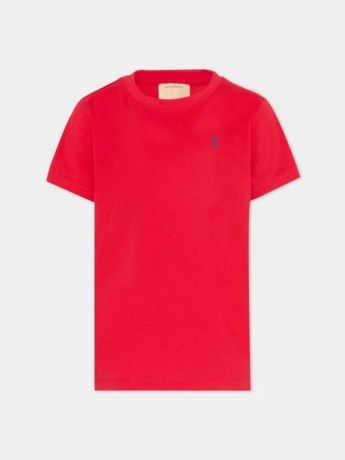 Trussardi tshirt rossa bambino mini logo