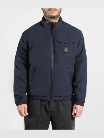 Refrigiwear giubbotto blu navy uomo mini logo