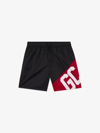 Gcds costume nero uomo maxi logo