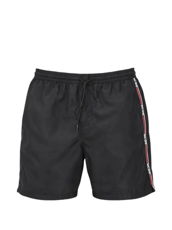 Gcds shorts nero uomo logo sul lato