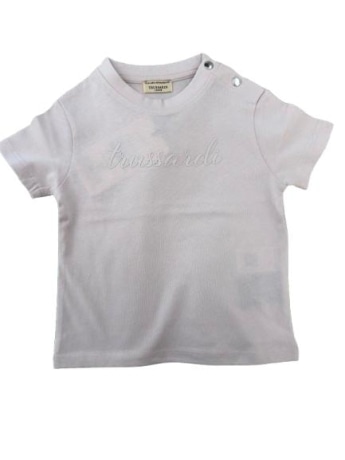 Trussardi tshirt rosa bambina logo sul davanti