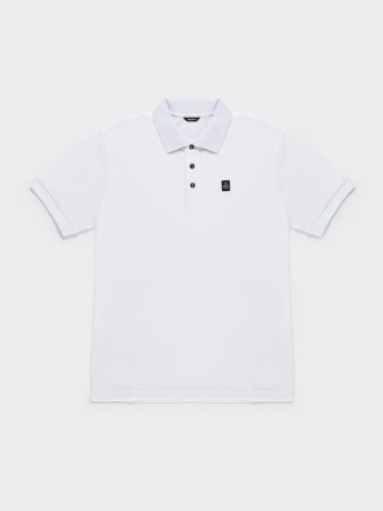 Refrigiwear polo bianca uomo mini logo