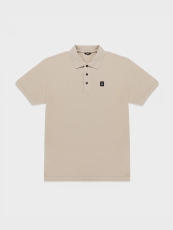 Refrigiwear polo beige uomo mini logo