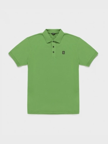 Refrigiwear polo verde uomo mini logo