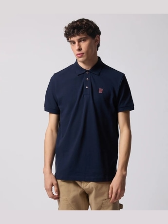 Refrigiwear polo blu navy uomo mini logo
