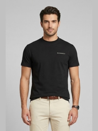 Richmond tshirt nera uomo mini logo sul petto