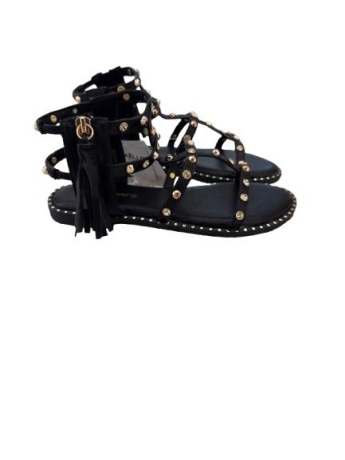 Gaelle scarpe nere bambina con borchie